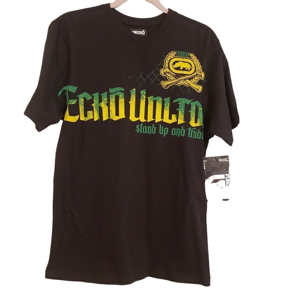 Ecko MMA Black mens tee Size S NWT